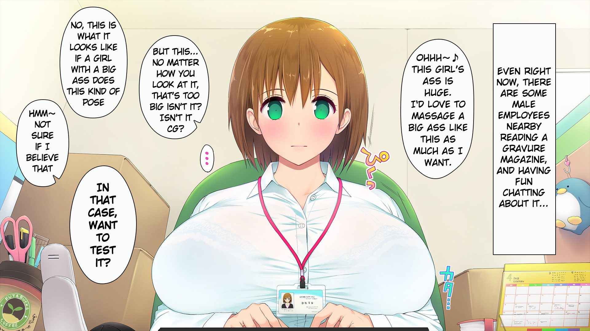 موظفة جديدة مثيرة تمارس الجنس الثلاثي في المكتب - Image 34