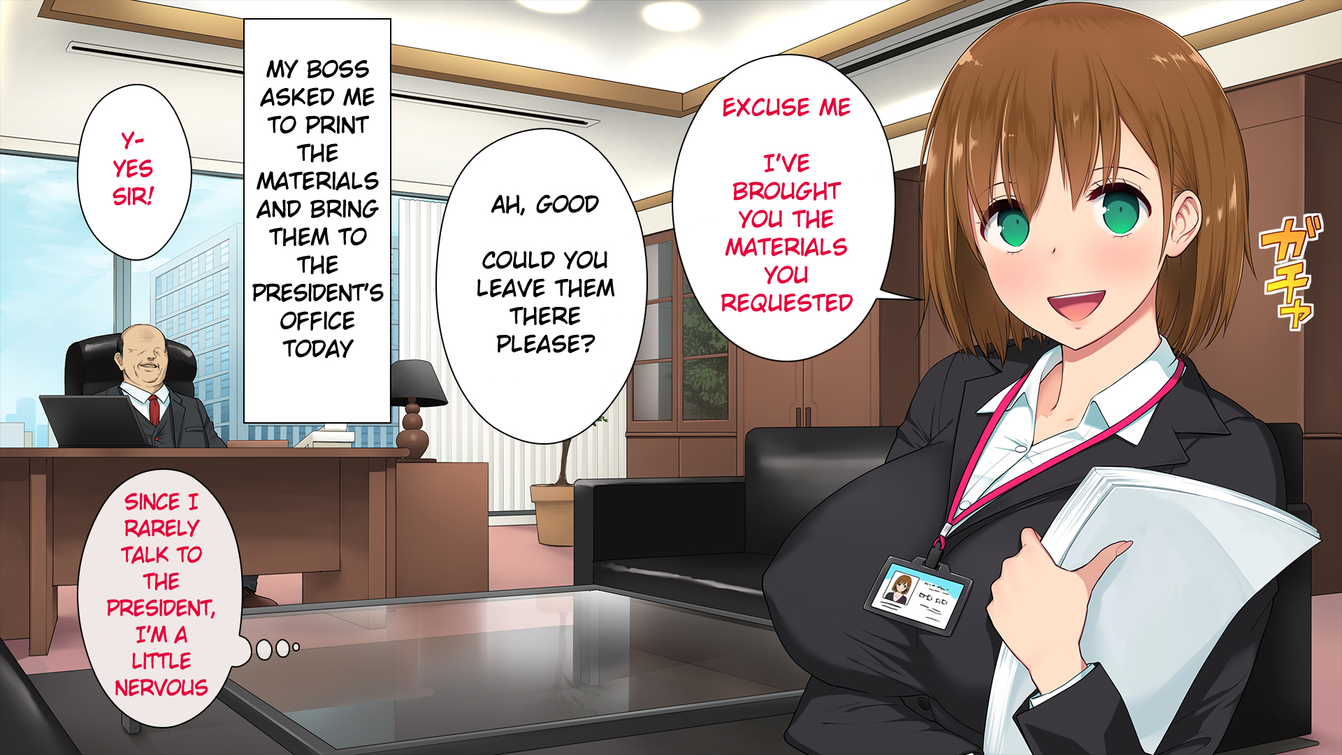 موظفة جديدة مثيرة تمارس الجنس الثلاثي في المكتب - Image 43