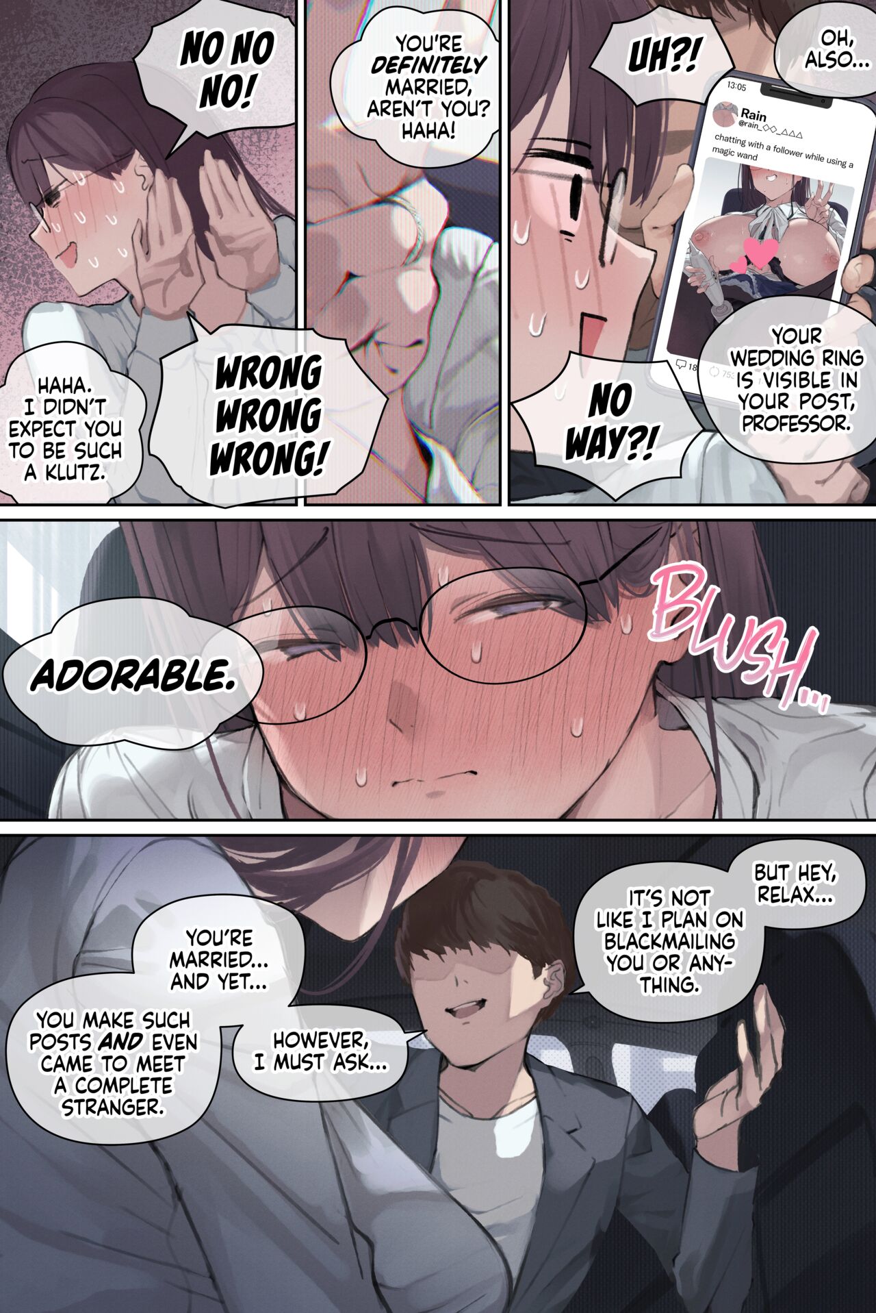 Heiße Ehefrau Professorin im Auto auf dem Campus gefickt - Image 24