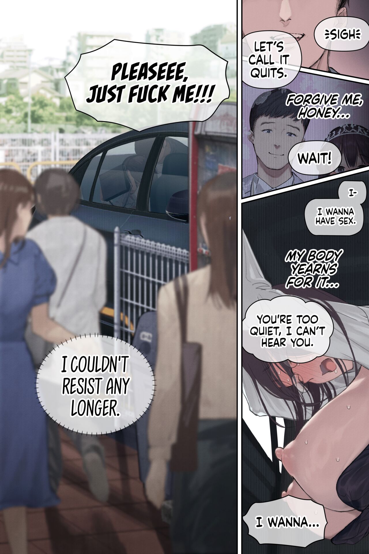 Heiße Ehefrau Professorin im Auto auf dem Campus gefickt - Image 47