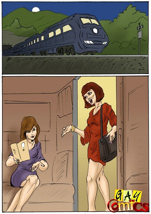 Quadrinhos travesti: passageira fodida no cu e gozada