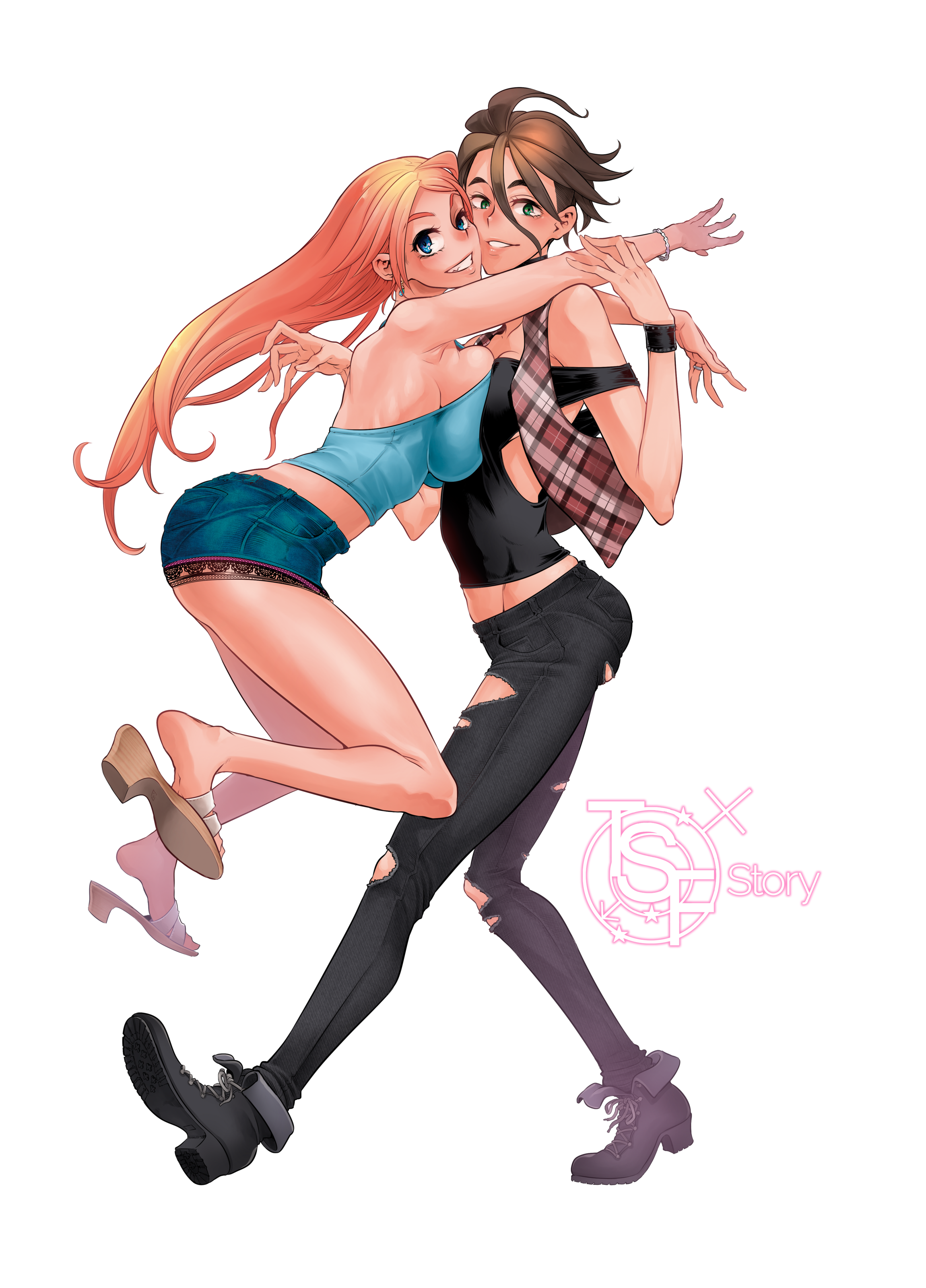 Fille futanari écrase un énorme pénis dans une chatte étroite - Image 4