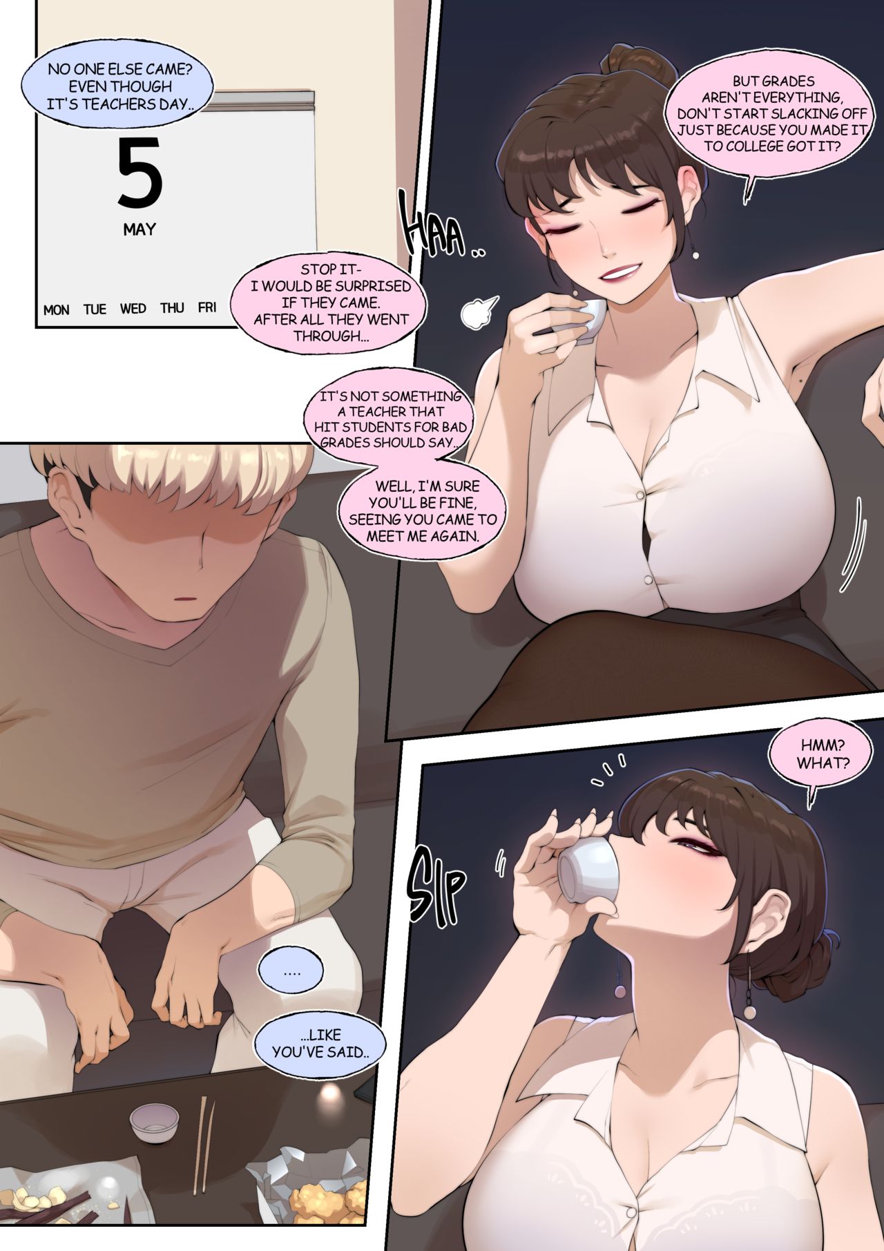 उग्र कॉलेज छात्र बार-बार बड़े स्तों वाली शिक्षिका में चरम सुख पाता है - Image 5