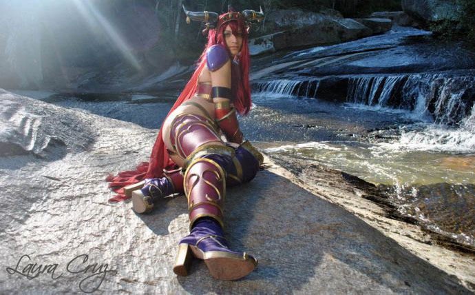 Sexo anal duplo de elfo com garota de Warcraft - Image 3