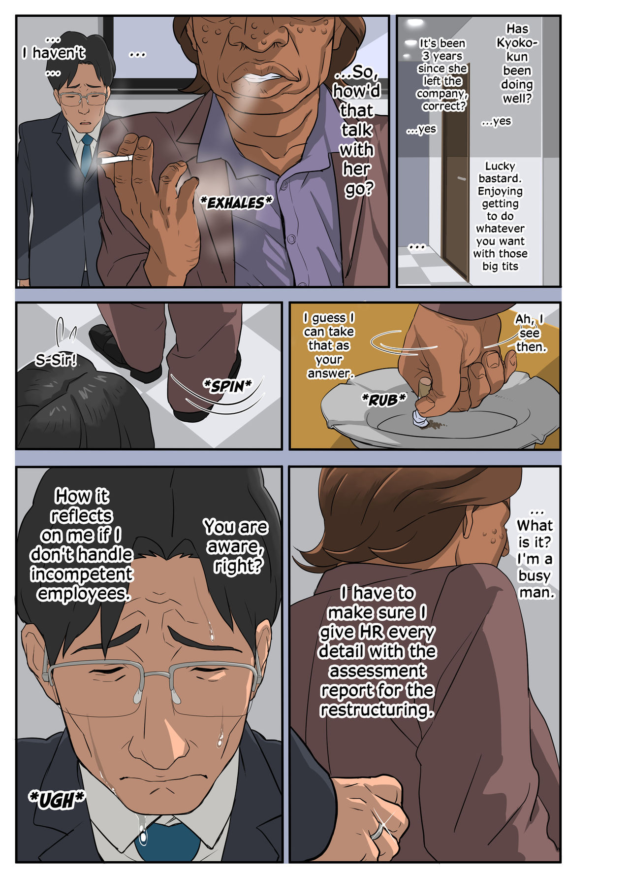 Замужняя жена наслаждается жёстким NTR с ублюдком-боссом - Image 5