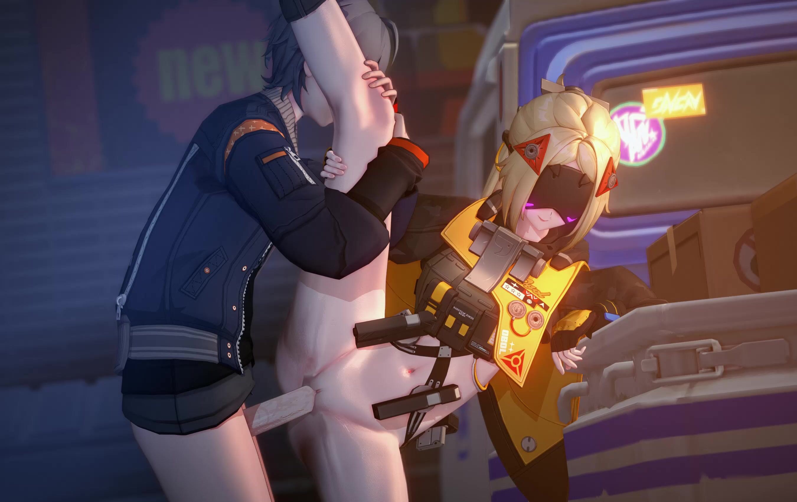 Chaude tentacule futanari écolière écchi déclencheur allée