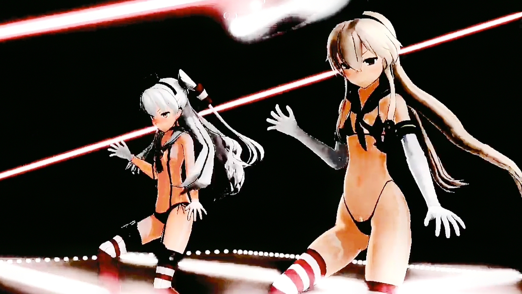 岛风与天津风享受青春岁月的涂鸦