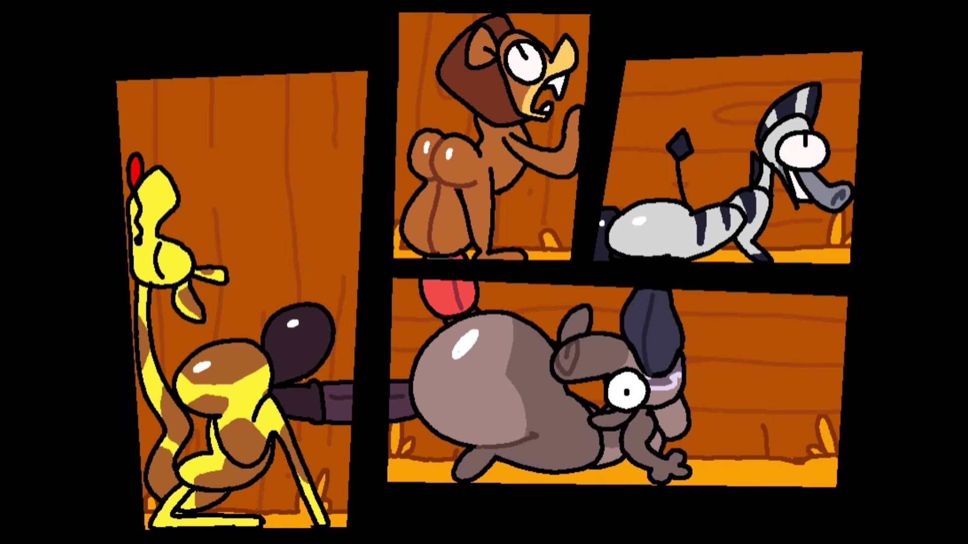 Intensa sesión de gangbang de gloria