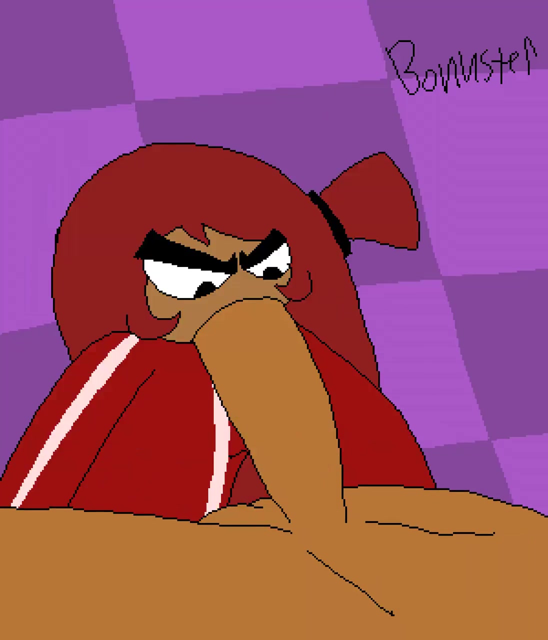 Chica con salchicha chupa polla