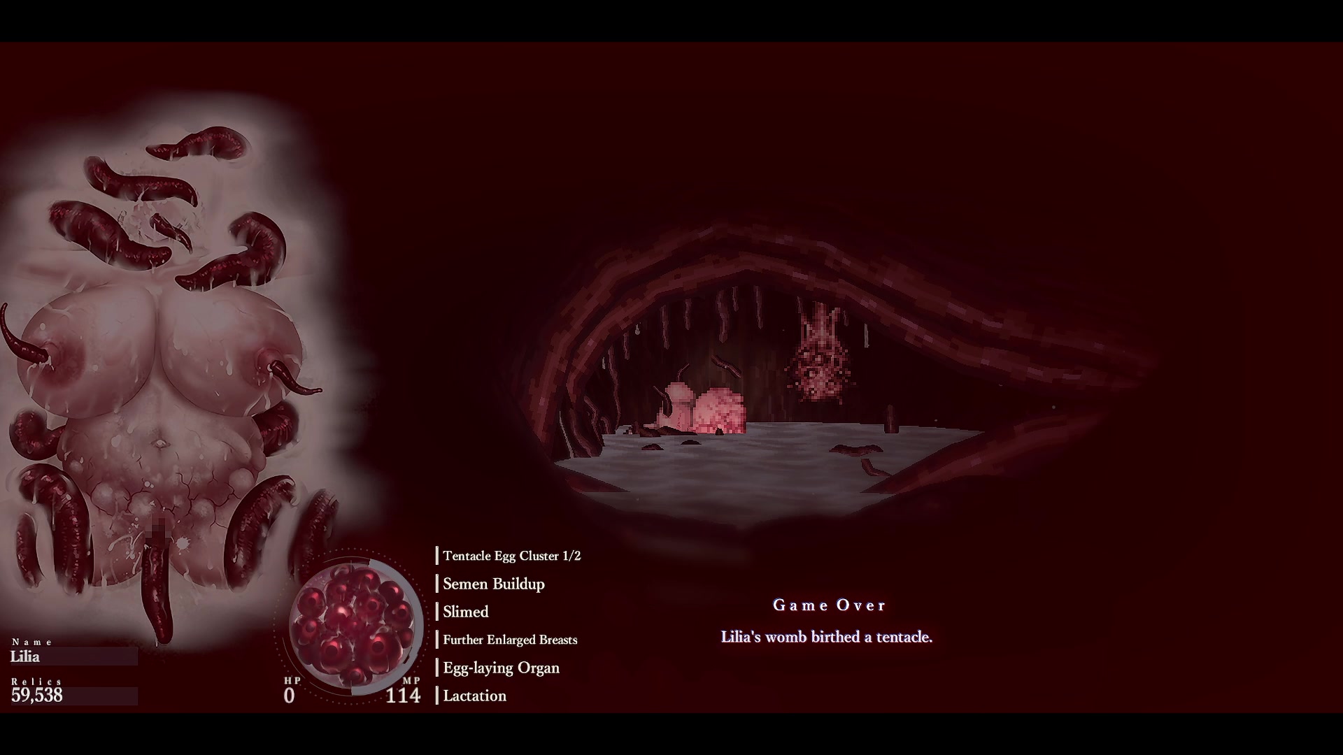 Lilia perdeu para a abominação estomacal em sinisistar