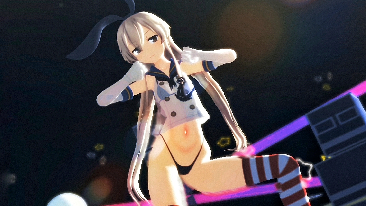Shimakaze cinderella mmd r15: futanari tentacle ecchi