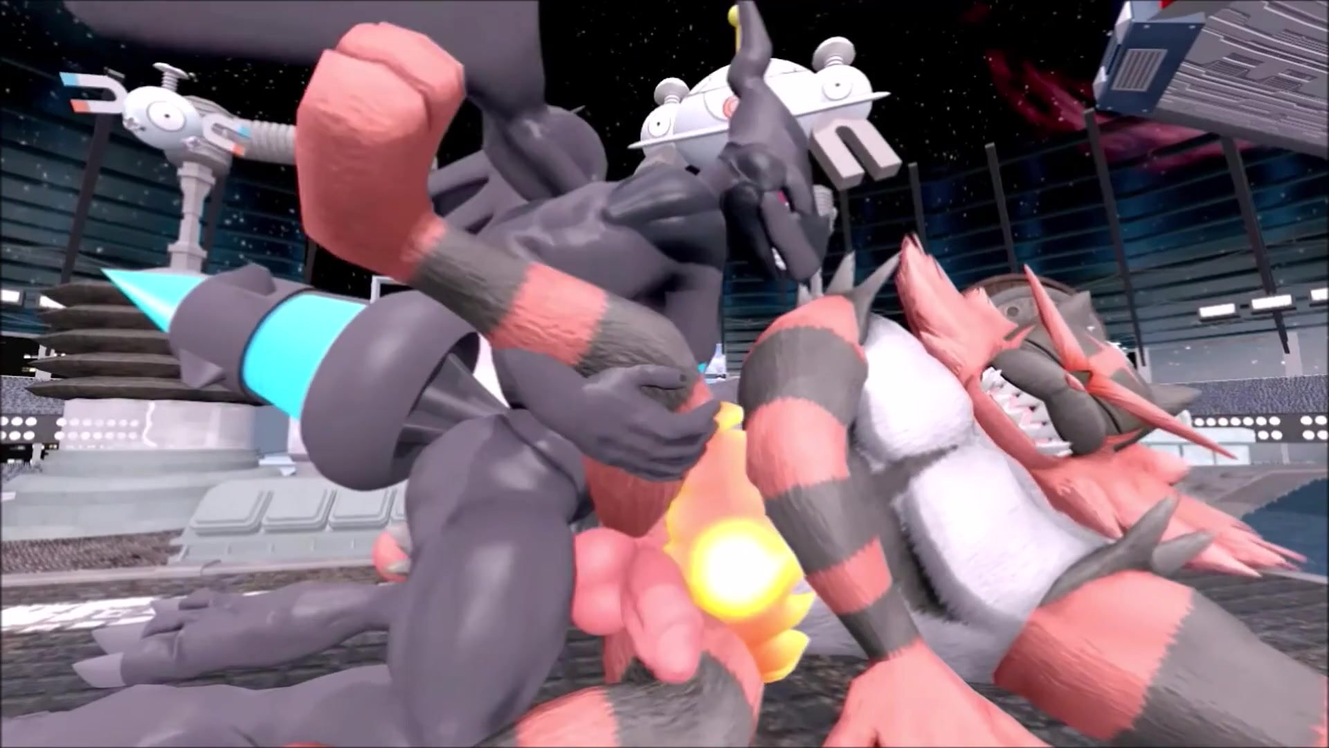 Zekrom x incineroar futa ecchi tentacle clash