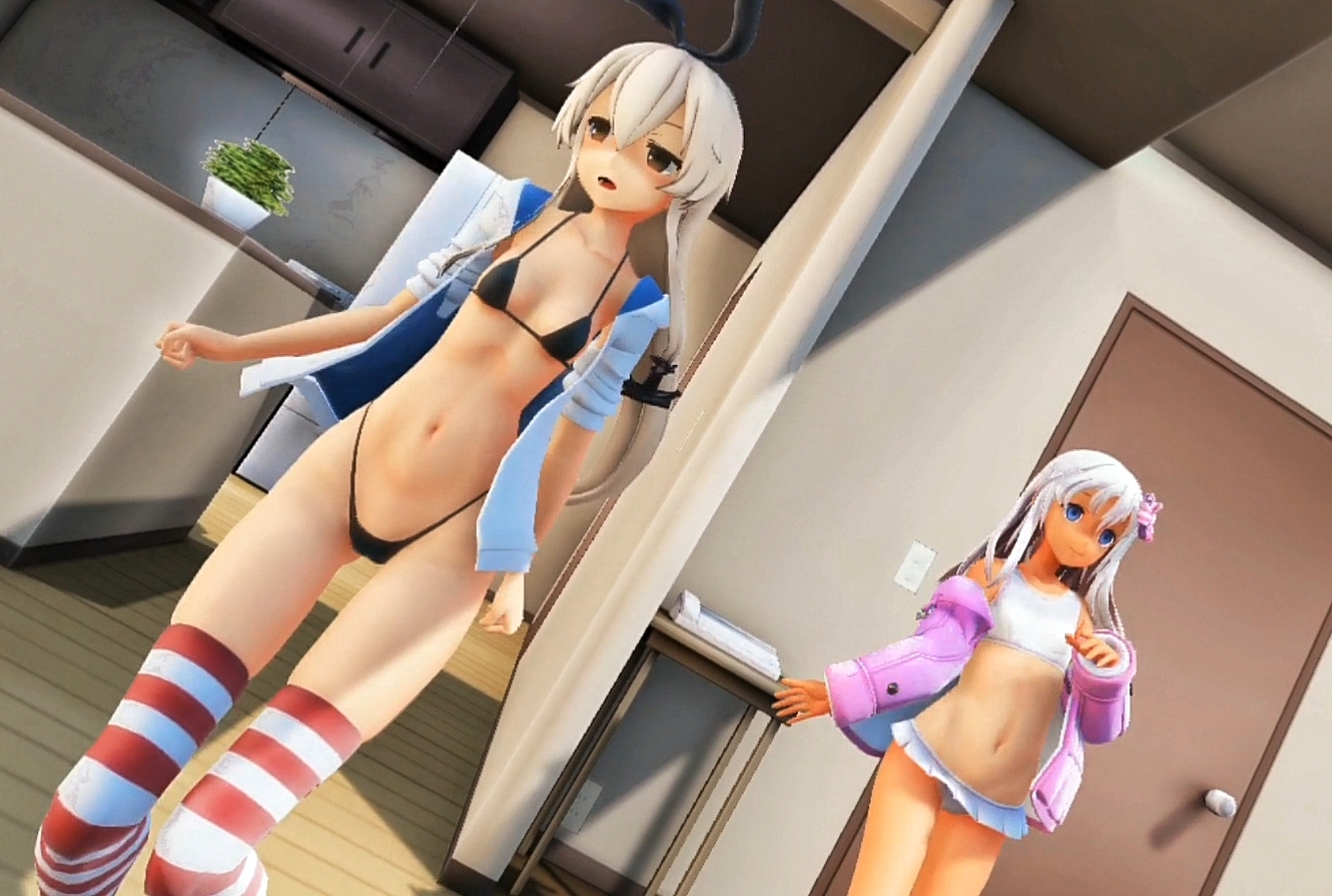 Shimakaze ro500 beijo mmd r15 eu te amo