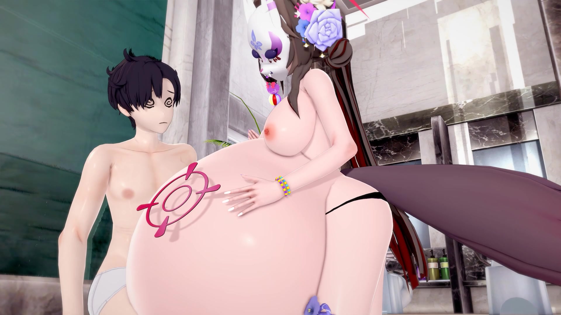 若魔喰い：女子校生触手ふたなりエッチ