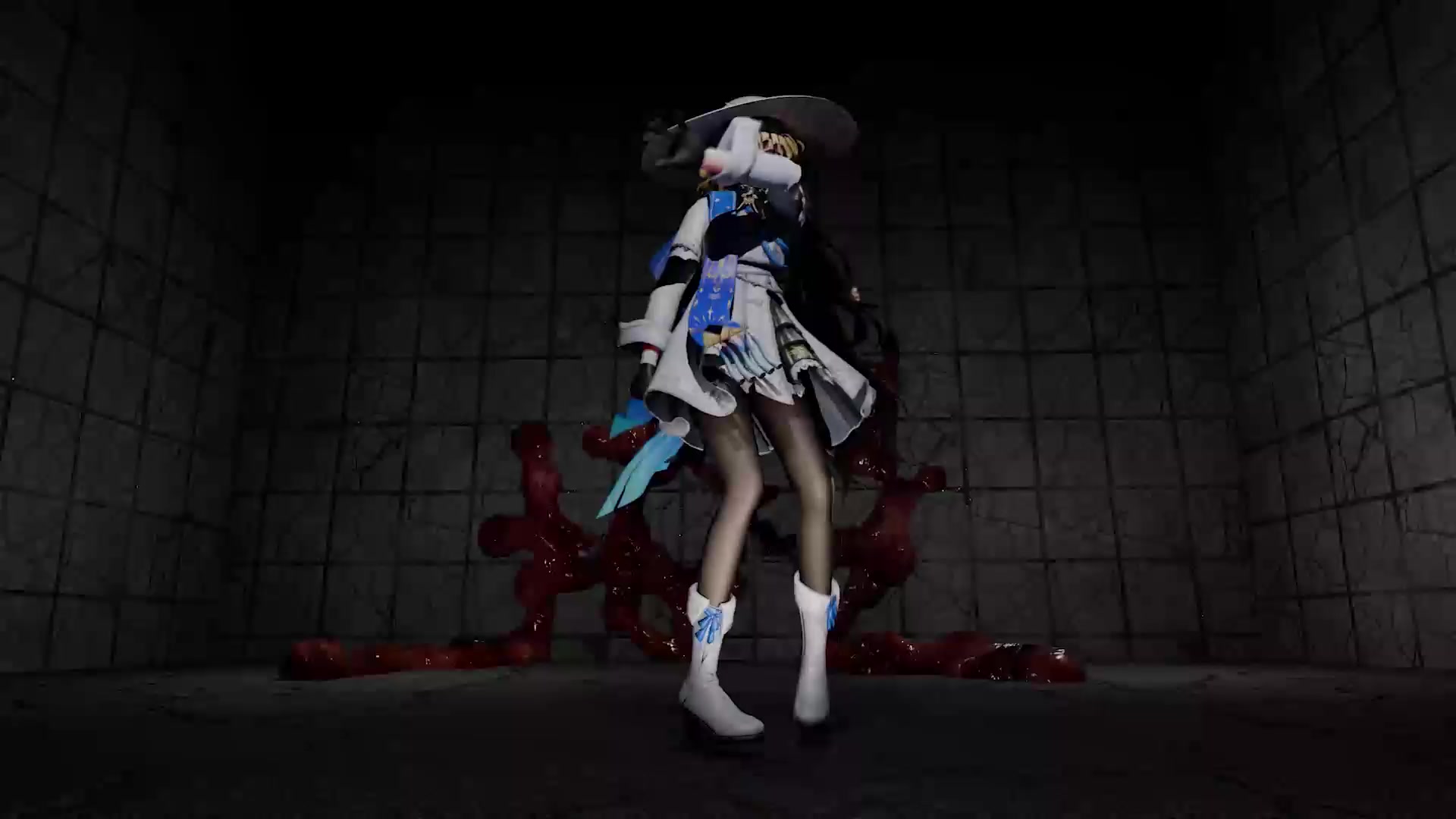 昆虫菲比在淘气的苗床里