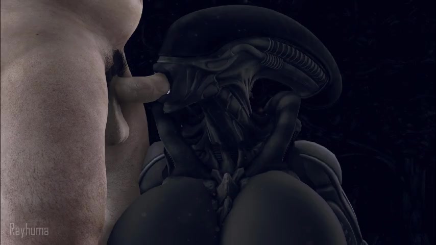 Encontro de garganta profunda de xenomorfo