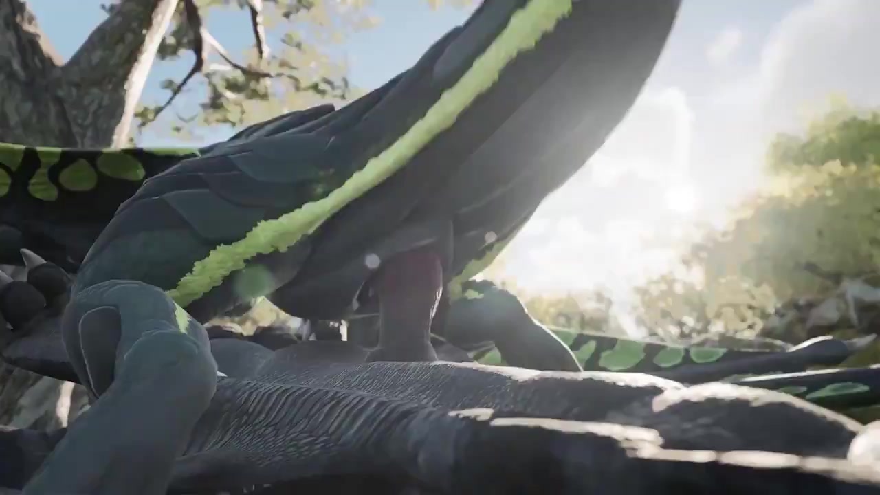 Dragões brancos e verdes transam intensamente