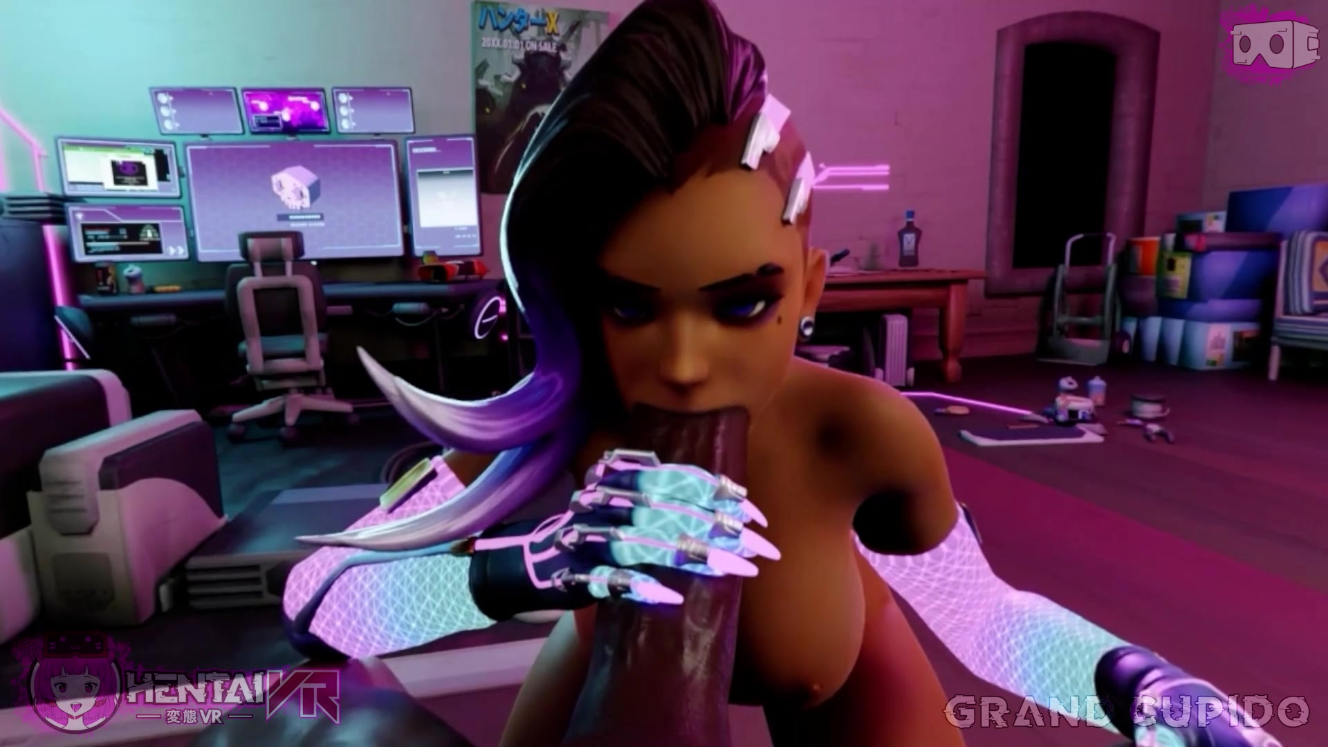 Sombra cibernética em sexo oral