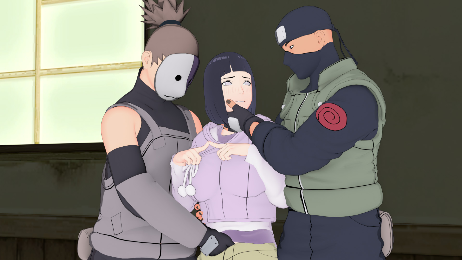 Hinatas schelmische futanari-schulmädchen-tentakel-ecchi-verlangen