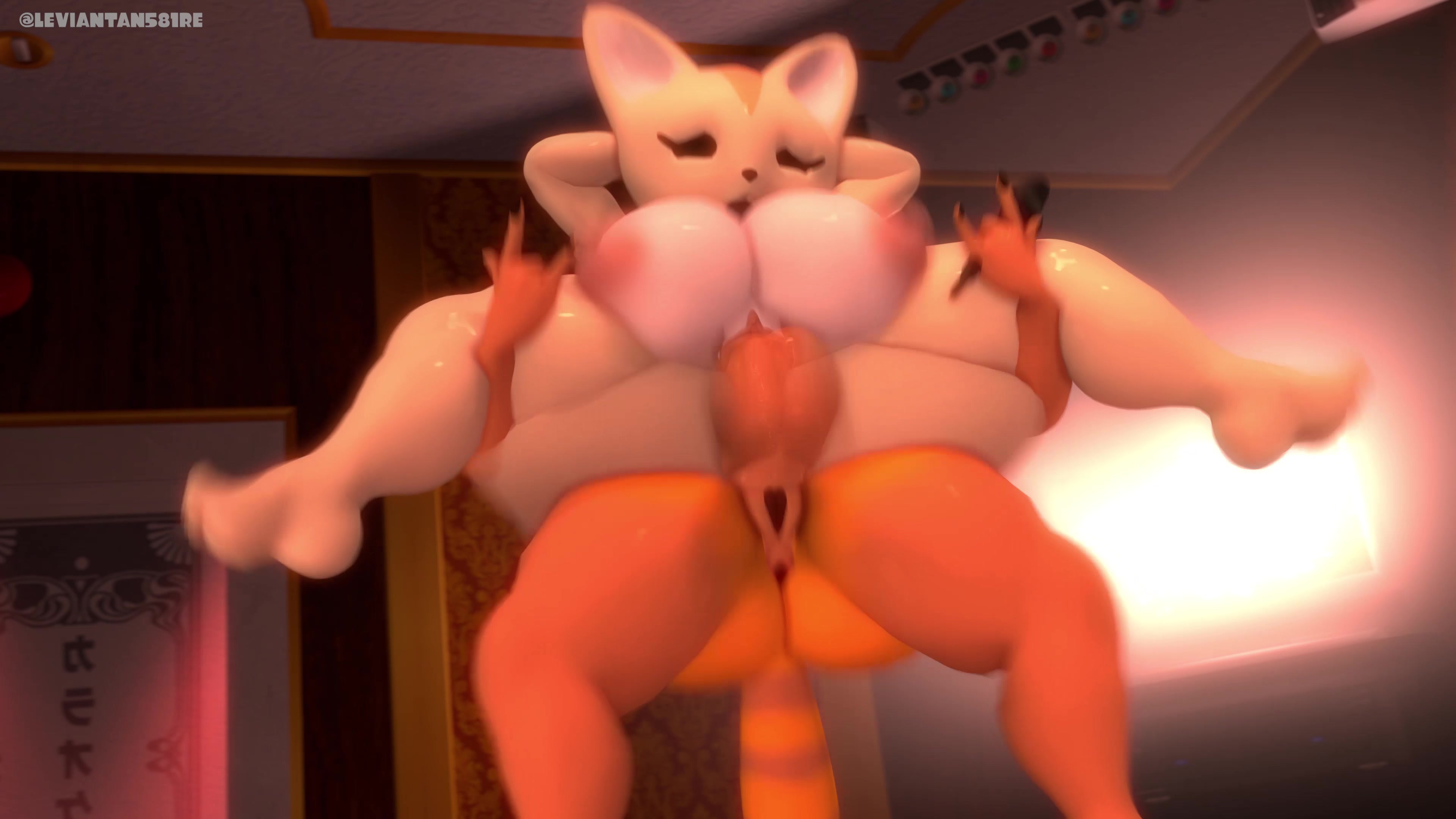 интенсивная аниме-сцена с фэннеко и рэцуко