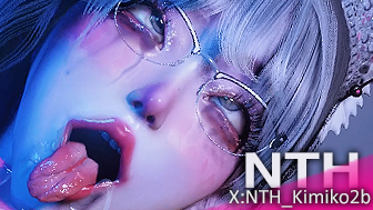 хентай-сцена школьницы-футанари с щупальцами 2