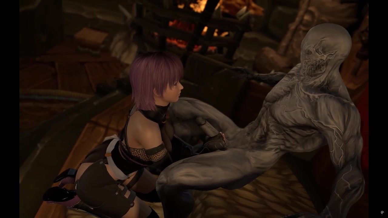 अयाने की नaughty महिला निंजा सेवा