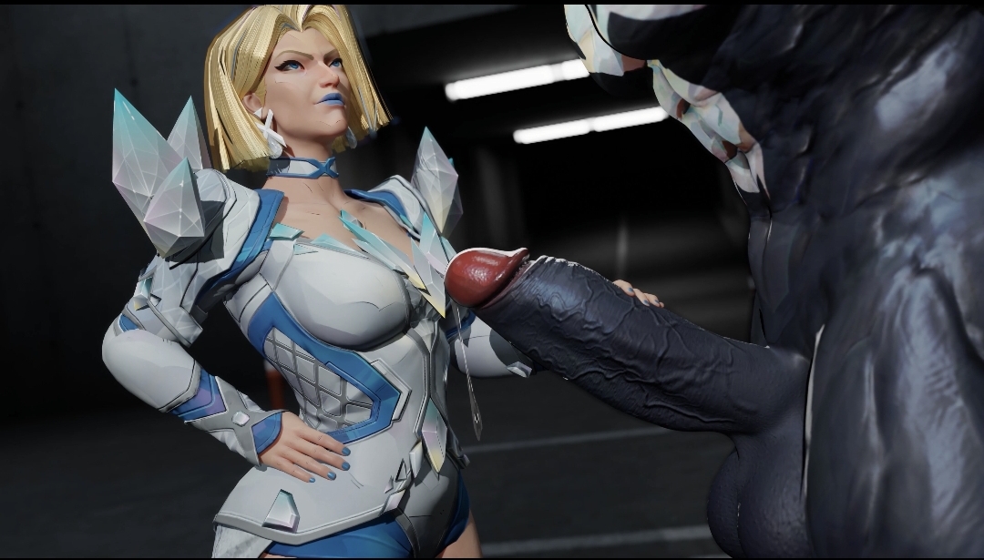 Las piernas de agarre diamante de emma luchan contra el simbionte