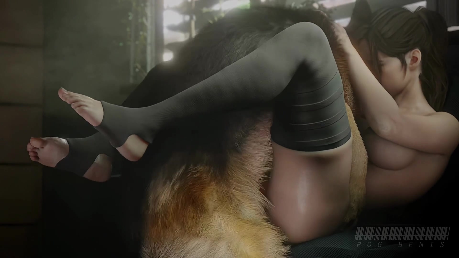 إرهاق كلير الإباحي بمخالب فوتا