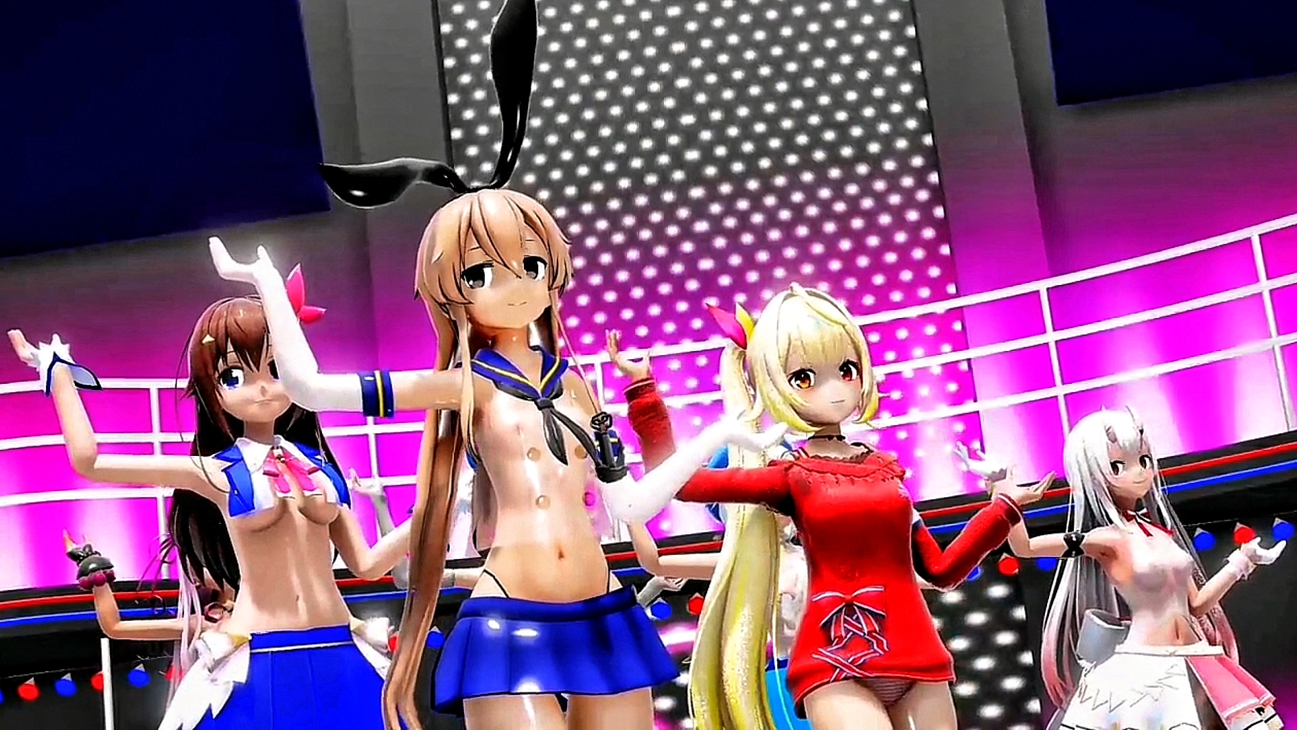 शिमाकाज़े और लड़कियाँ स्वर्ग mmd r15 rubymmd