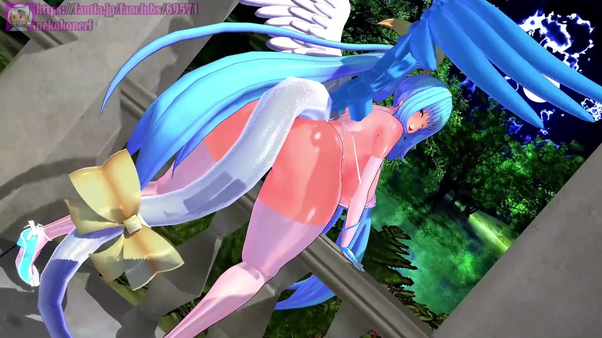 от позы к позе nekokoneri короткометражка: тентакль футанари школьн...