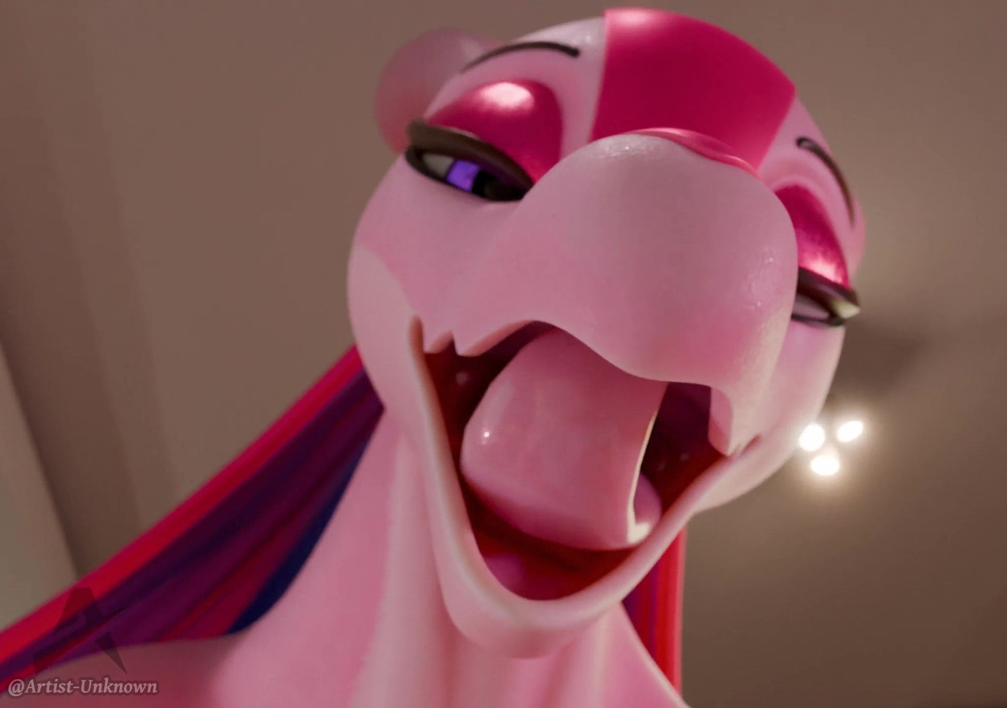 激烈的口腔吞食