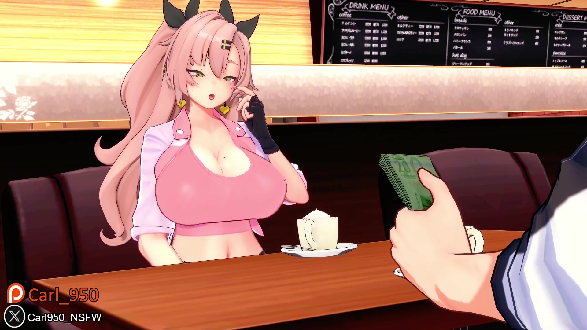 Animation de café cher