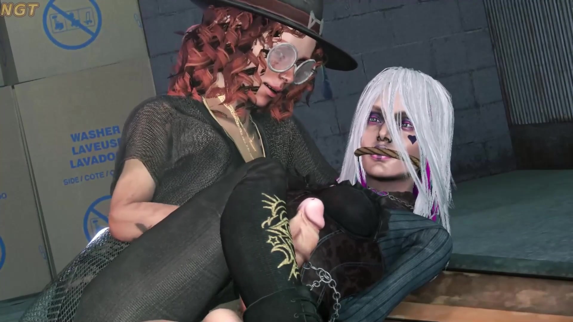 синдел получает футджоб от микаэлы