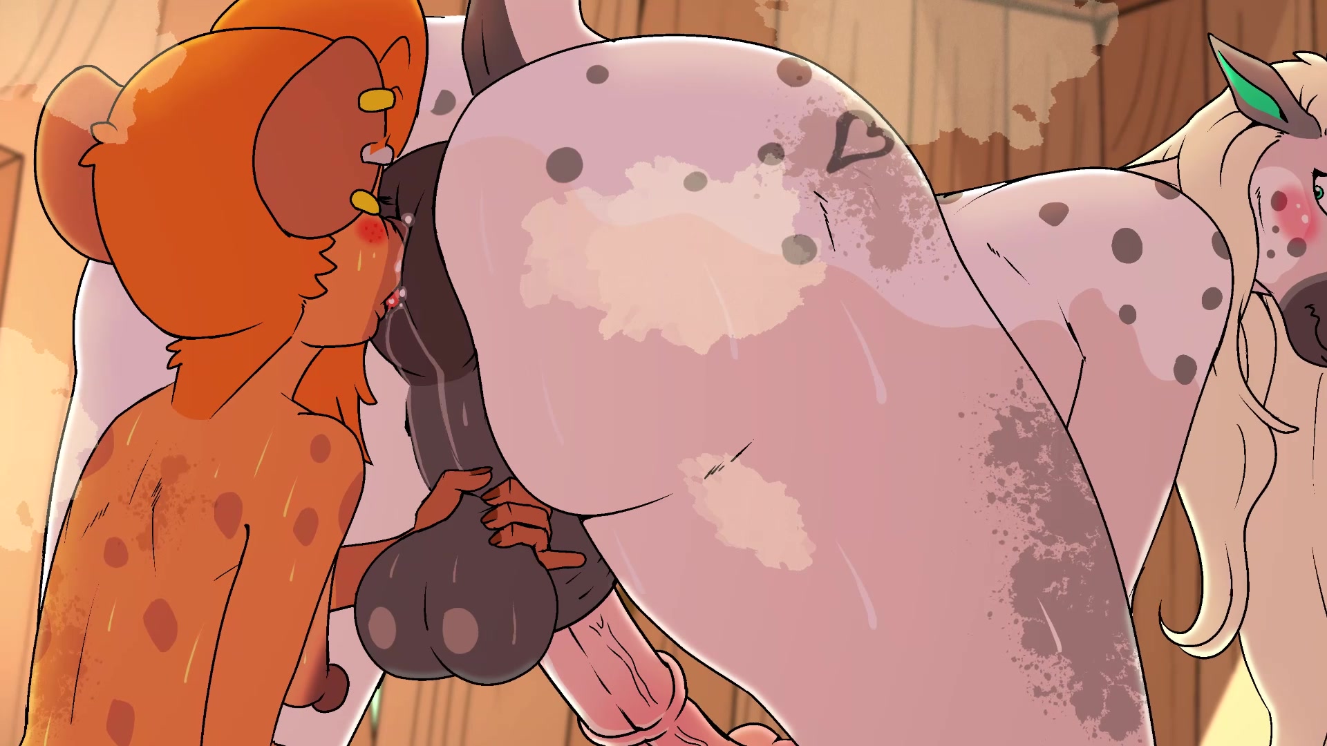 Intense horse breaking