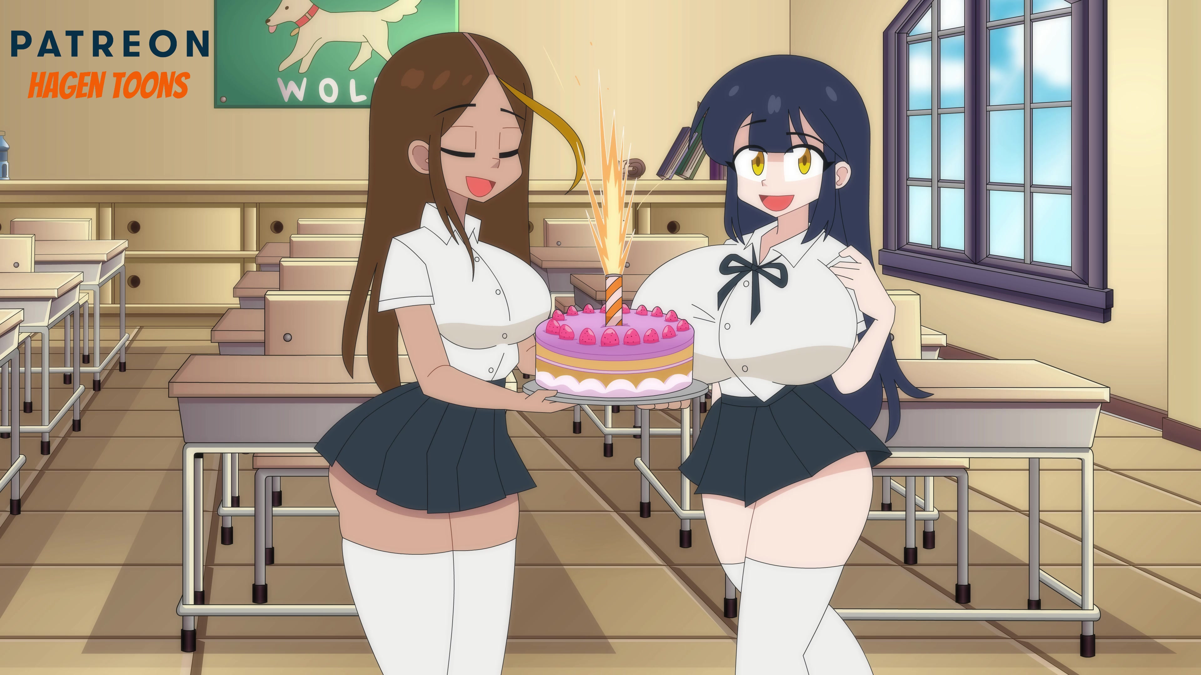 с днём рождения футанари школьница тентакли