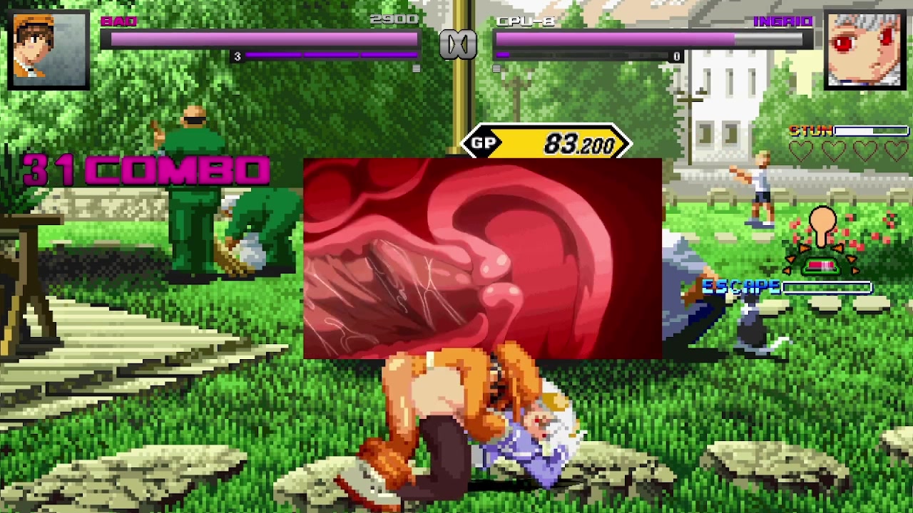 Bao vs ingrid: intensiver ecchi-schulmädchen-futanari-kampf