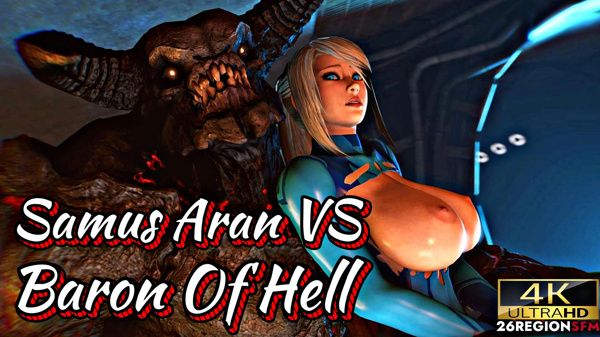 Samus battles baron of hell 2
