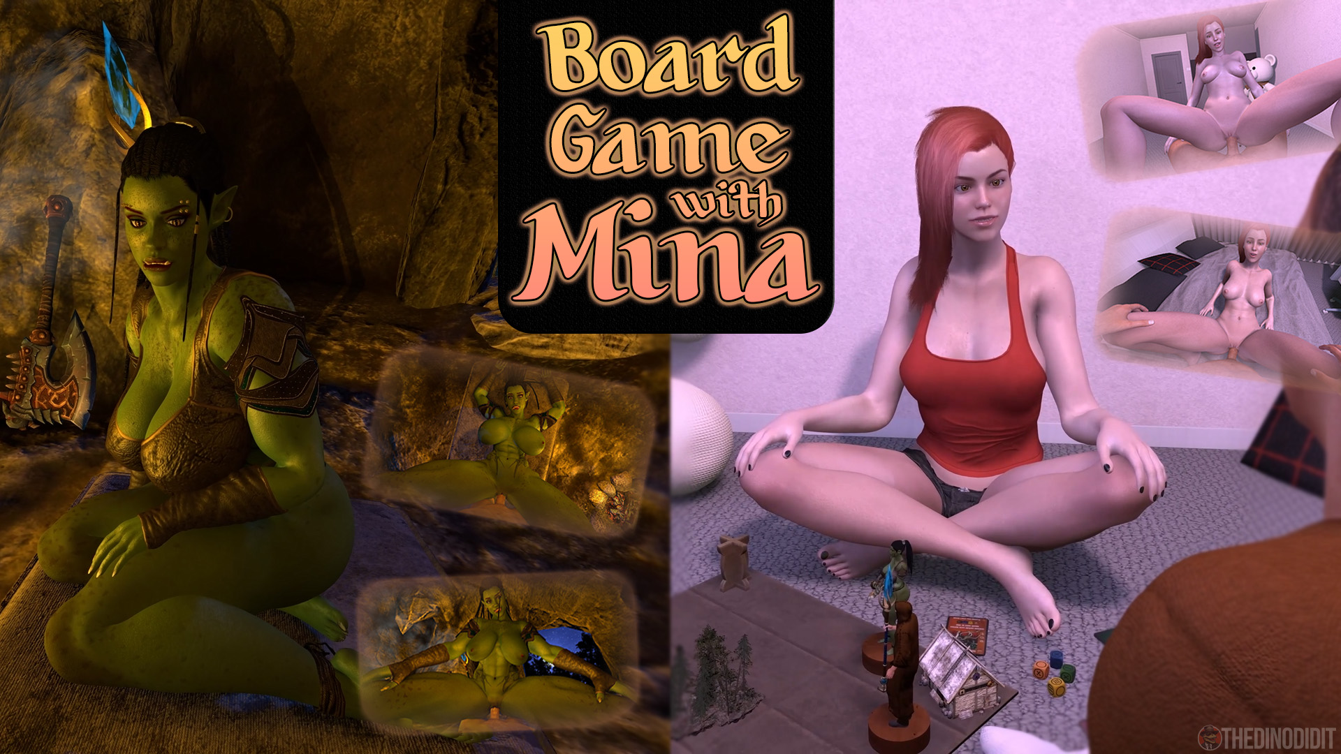 Board game with mina (short) → "naughty schoolgirl tentacle futa bo...