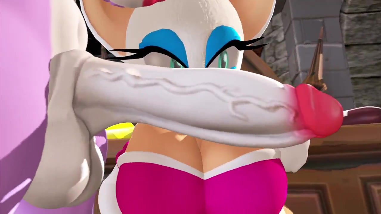 Blaze x rouge futanari tentacle ecchi schoolgirl showdown