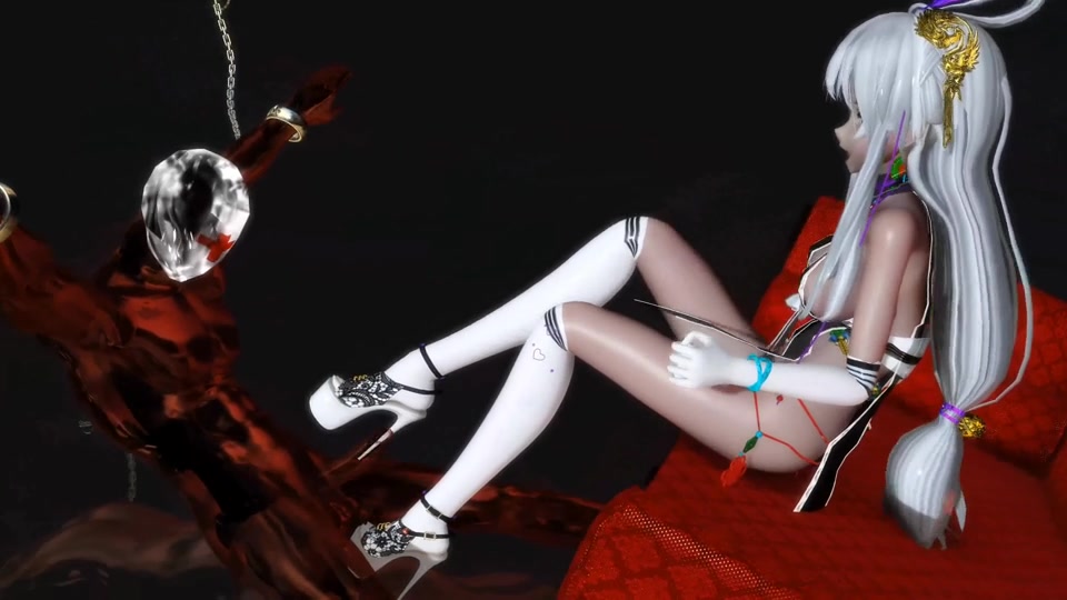 美少女高跟鞋尿道插入