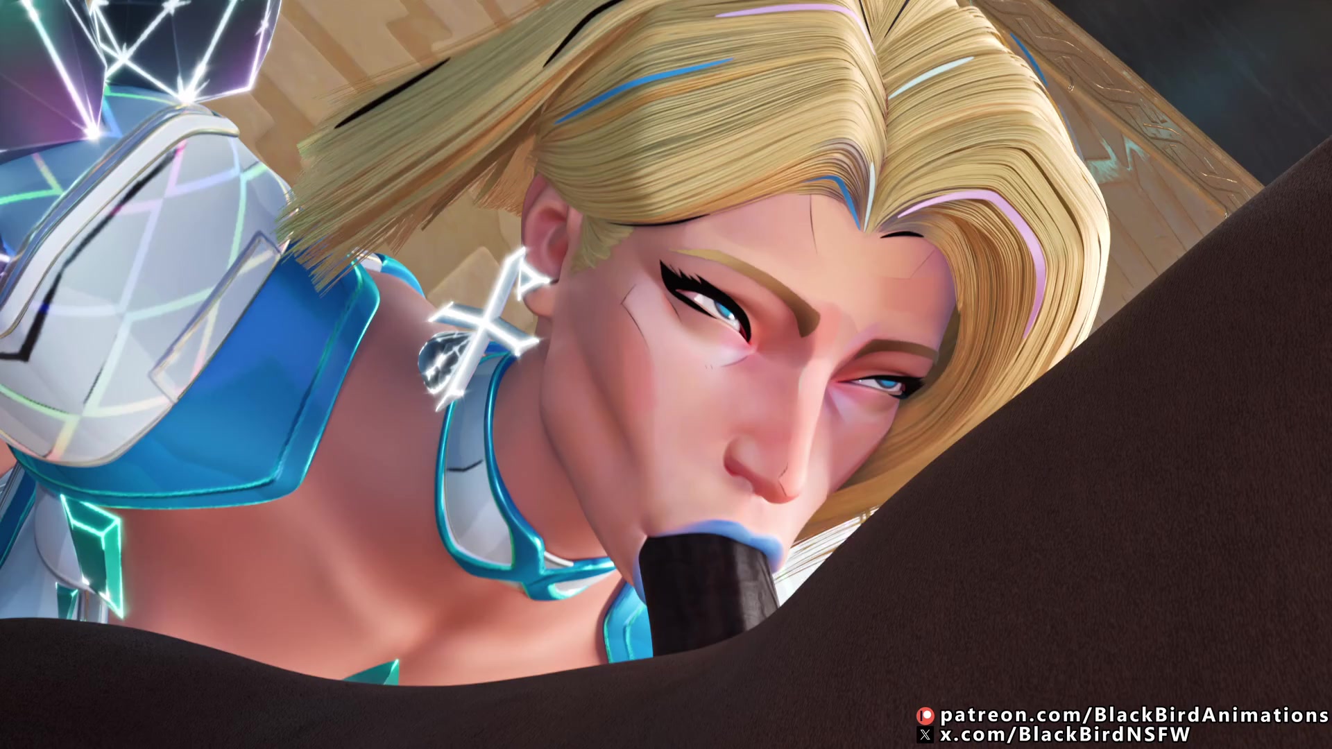 Emma frost sucks big black cock