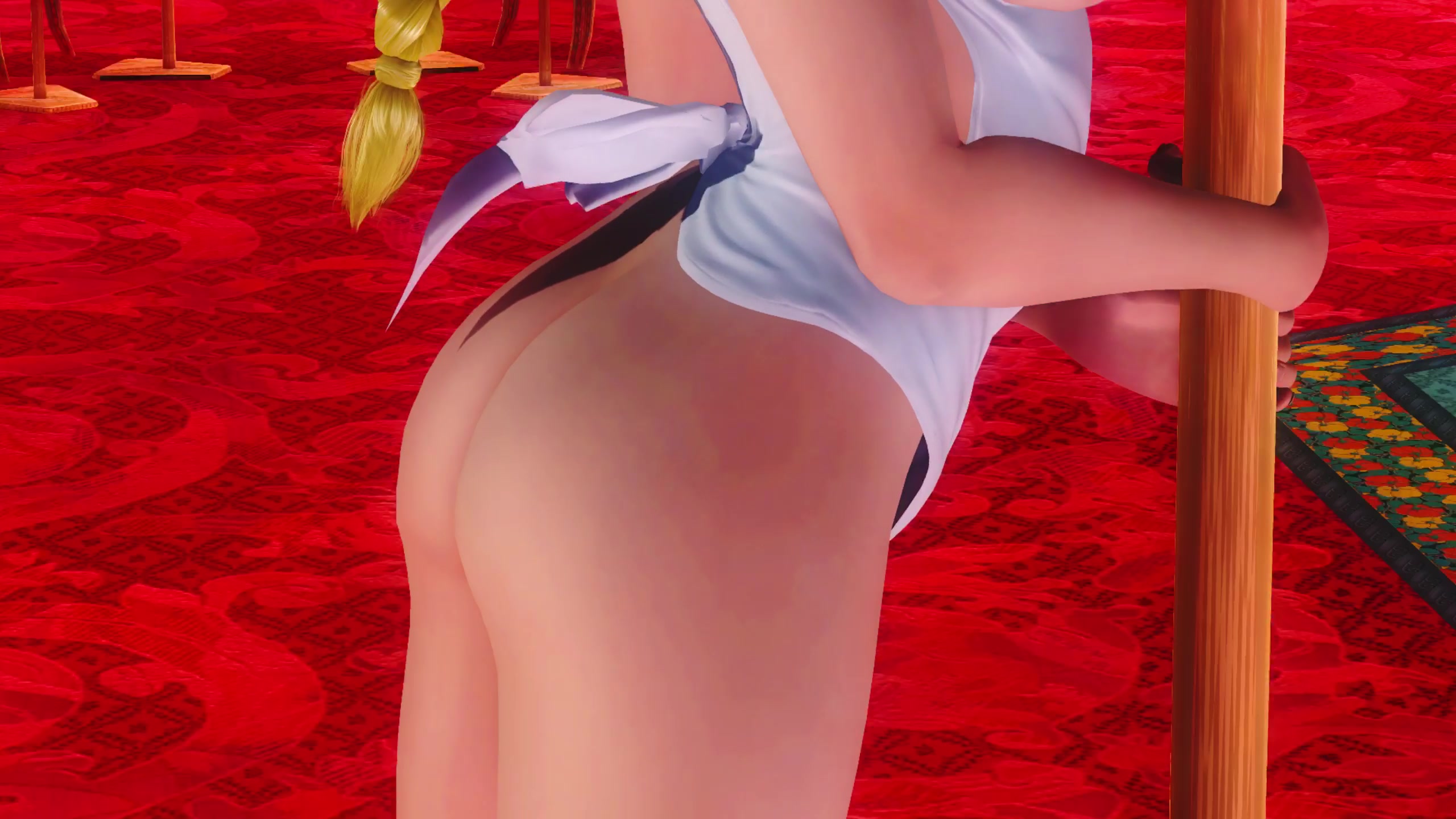 Helena’s naughty schoolgirl tentacle pole dance