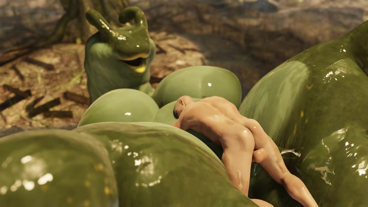 Mujer babosa gigante gruesa se pone traviesa