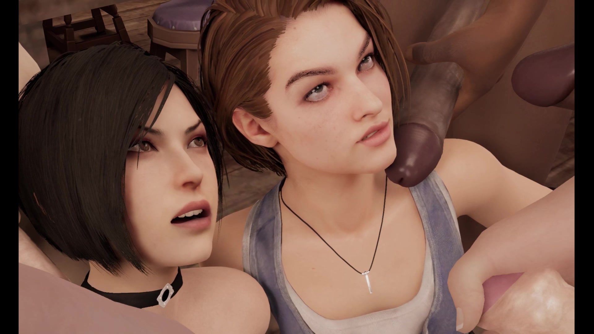 Jill and ada gangbang