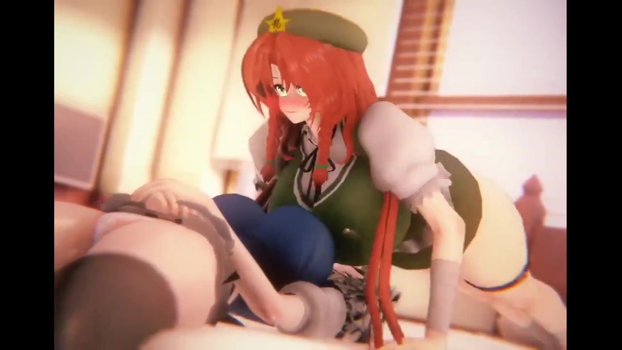 Hong meiling flops her wife sakuya’s tits [mokomoko1gou]