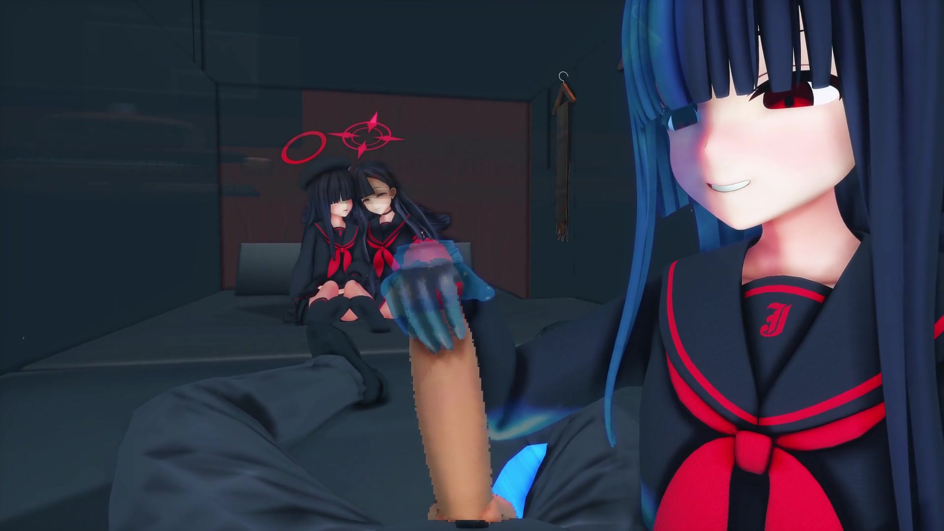 Slime girl net cafe ecchi date – schoolgirl tentacle futanari