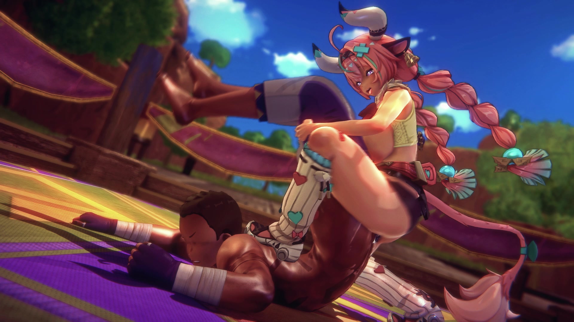 Vencida por varesa, colegial gostosa futanari com tentáculos