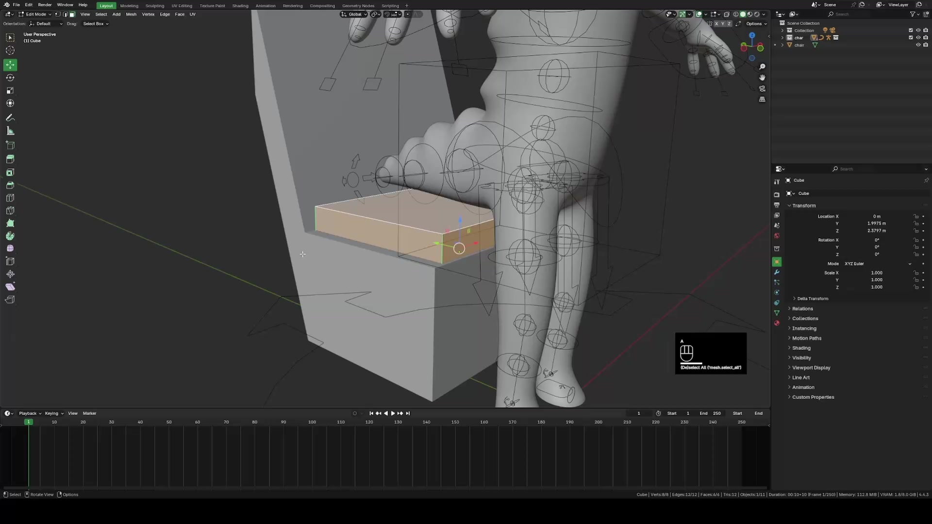 урок blender geonode: школьница-тентакль футанари эччи
