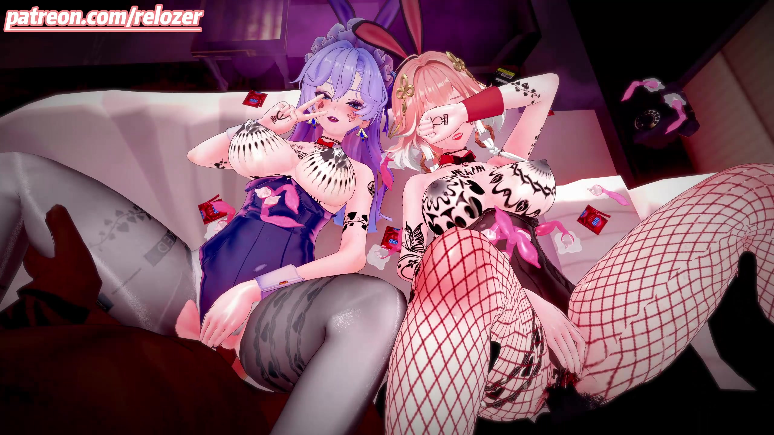 Cantarella & changli futanari tentáculos ecchi escolar