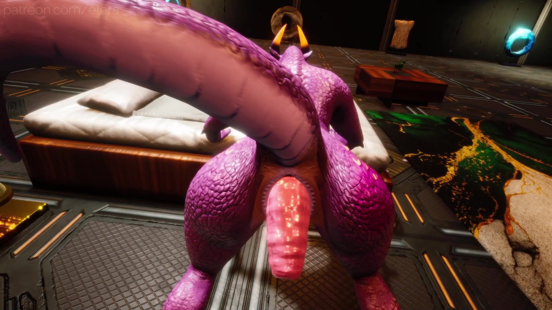 Intense dildo les a baisés fort, les intestins sont tombés